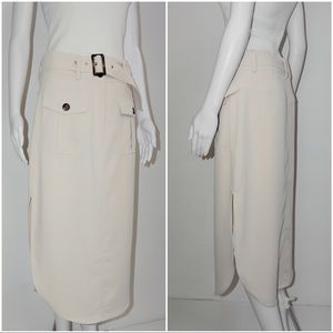 Wish The Label midi IVORY skirt - BRAND NEW W/TAG